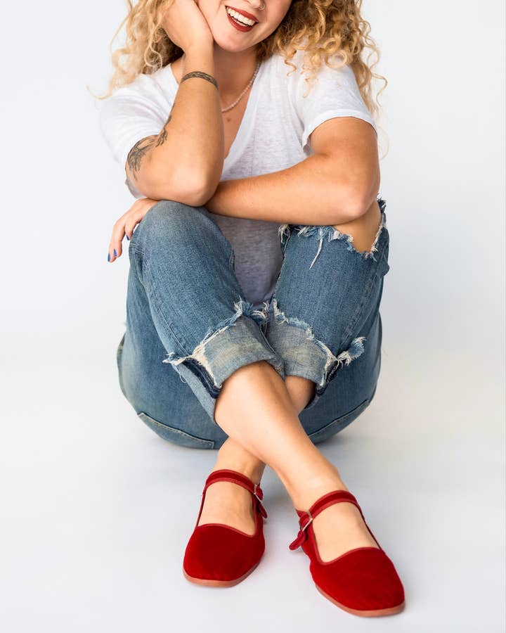 Kung Fu Mary - Wholesale Flats – Women’s - Cherry Velvet3