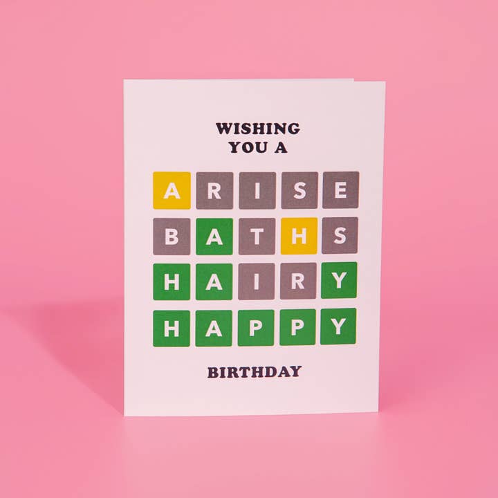 Party Mountain Paper co. - Wholesale Birthday Card - Word Game Birthday | Birthday Card3