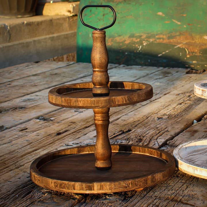 Boulton and Grande - Vendita all'ingrosso Vassoi da portata - Vassoio rustico a due livelli