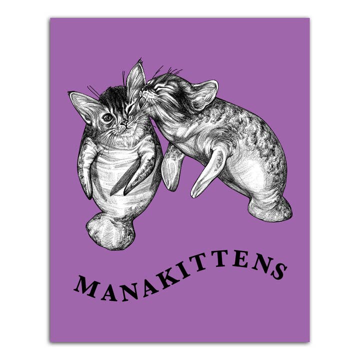 Manakittens Impression artistique 20 x 25,4 cm pour la vente par Whatif Creations