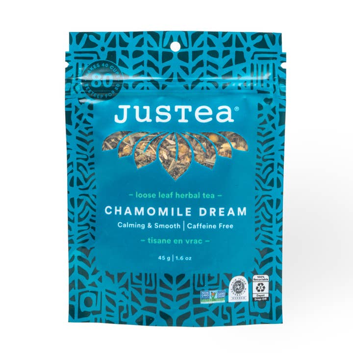 Pochette Camomille Dream, tisane apaisante issue du commerce équitable pour la vente par JusTea