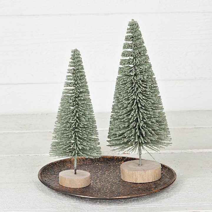 Holiday Depot Inc. - Wholesale Christmas Decoration - M32700-8inH Macaron theme bottle brush tree-Sage