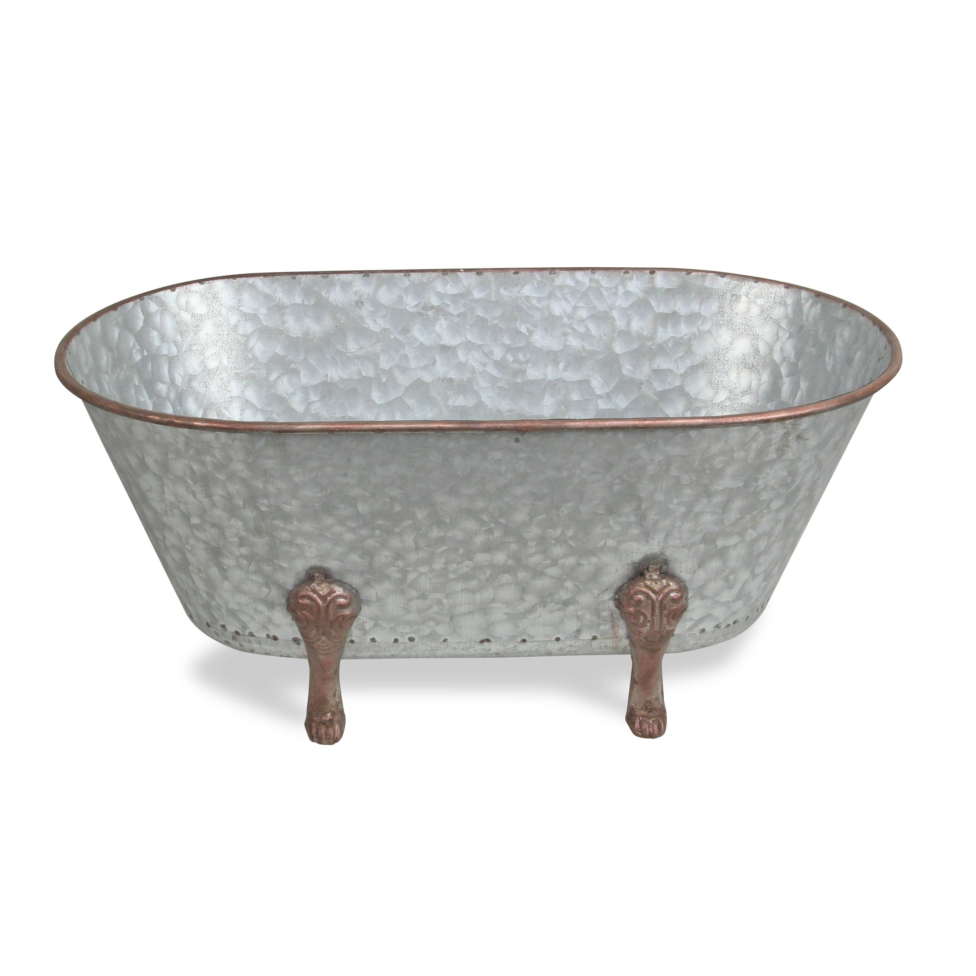 Cheungs Home Decor - Vendita all'ingrosso Decorazioni da tavolo - Decorazione Lavabo in Metallo Galvanizzato con Fiore di Lis2