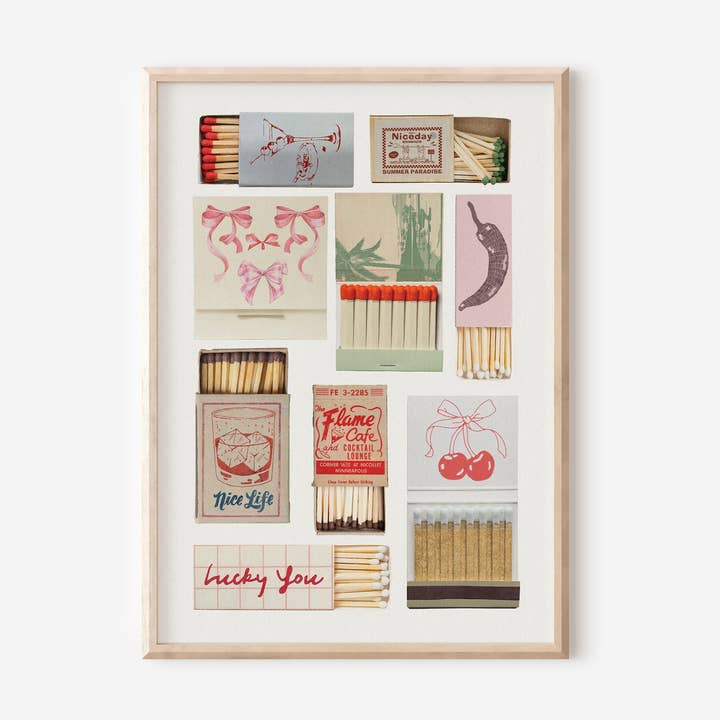 Vintage Matchbook Print for wholesale by byKHAY