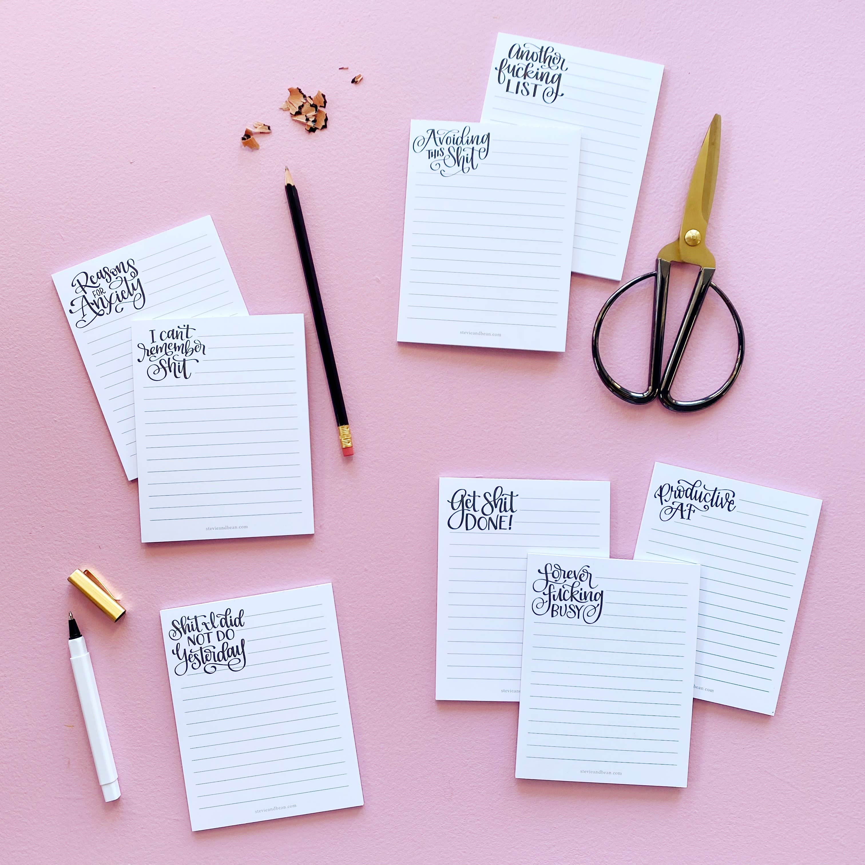 Stevie + Bean Paperie - Wholesale Notepad - Productive AF / Notepad3
