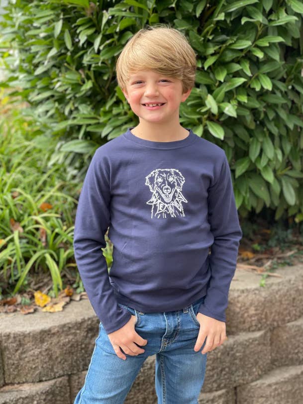 Merry Dog on Long Sleeve for wholesale by Little Hoot Designs