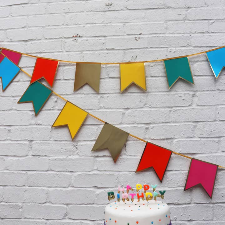 Talking Tables USA - Wholesale Cake Candle - Rainbow Happy Birthday Candles | Birthday Party |