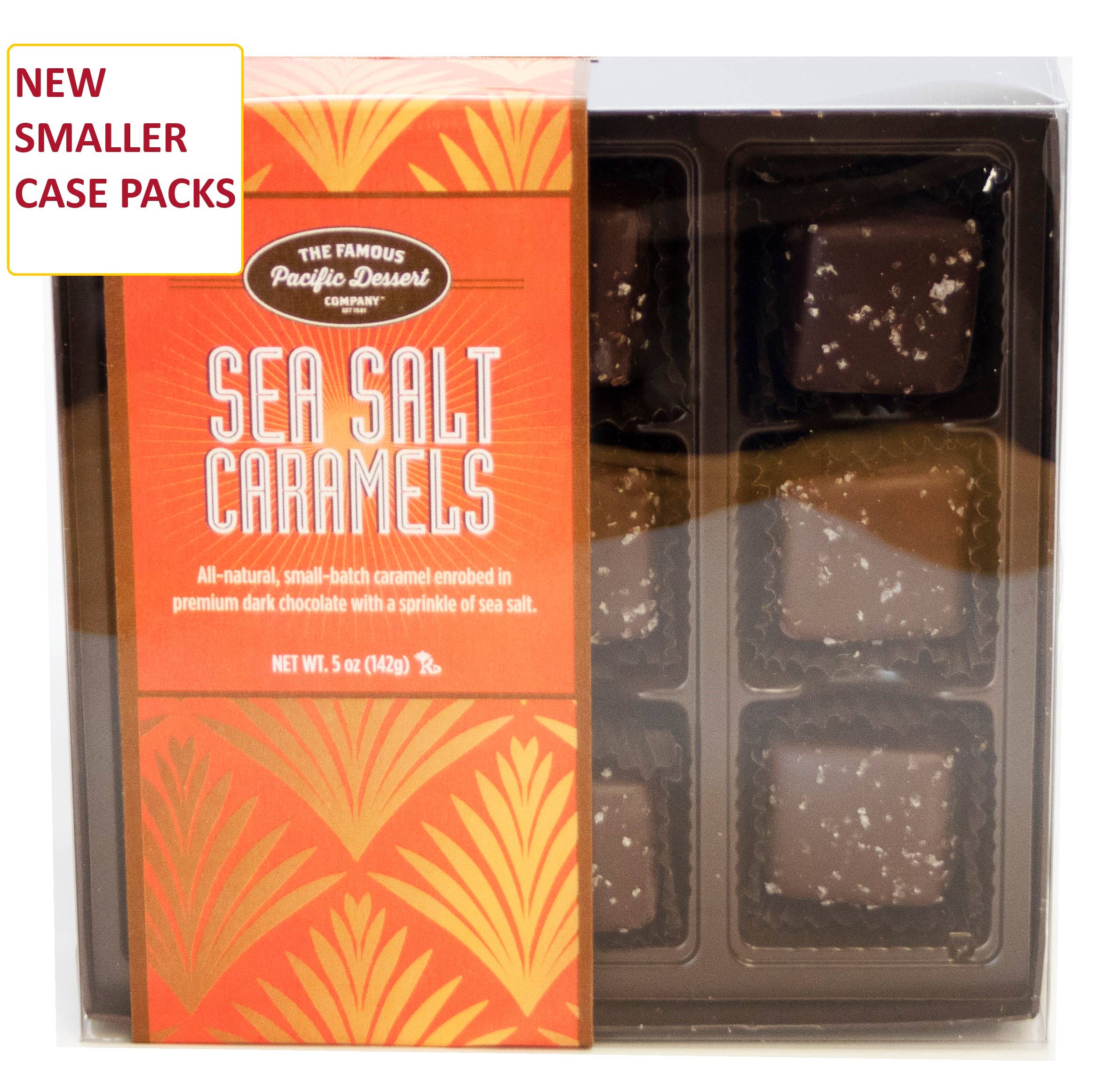 World Wide Gourmet Foods, Inc. - Wholesale Chocolate Box - 9-Piece Dark Chocolate Sea Salt Caramels1