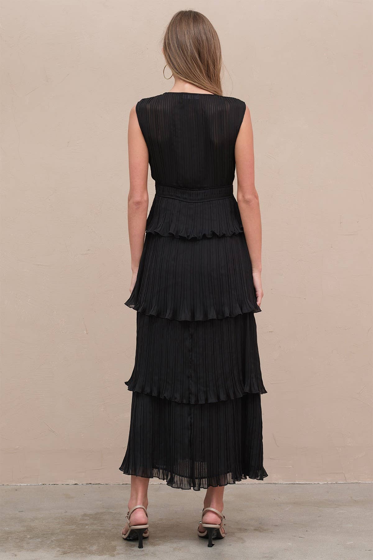 RAISONNEL - Vente Robe – femme - Robe à volants plissée - RD100611