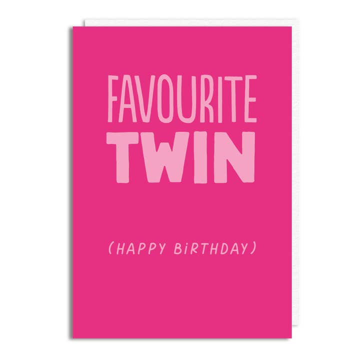 Grappige verjaardagskaart - 'Favoriete tweeling' voor wholesale door The Buddy Fernandez Card Company