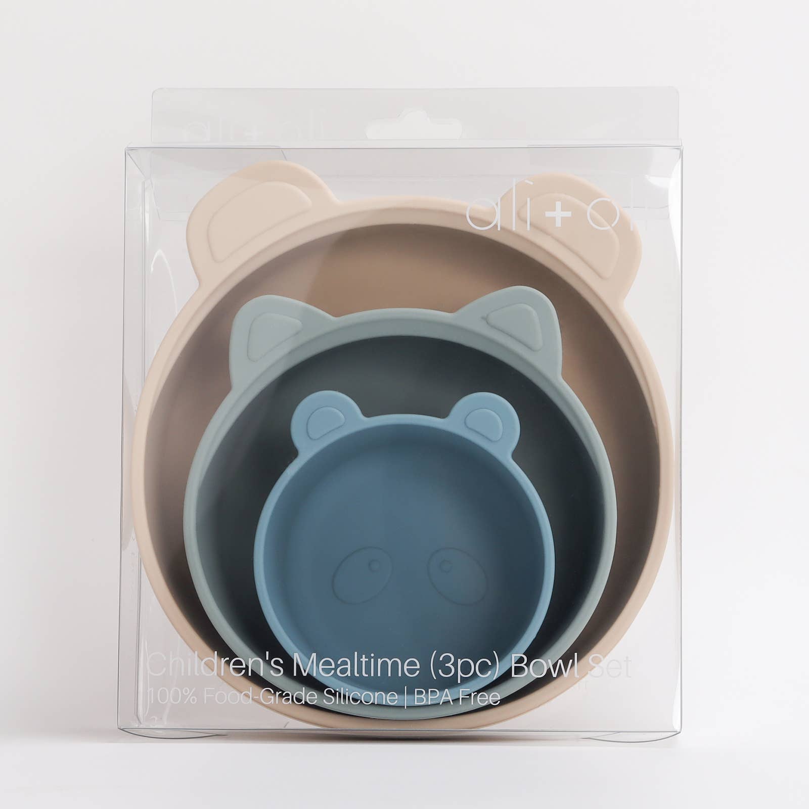 Ali+Oli - Wholesale Snack Box - Kids & Baby - Ali+Oli (3pc) Stackable Snack Bowl Set ( Blue Horizon)1