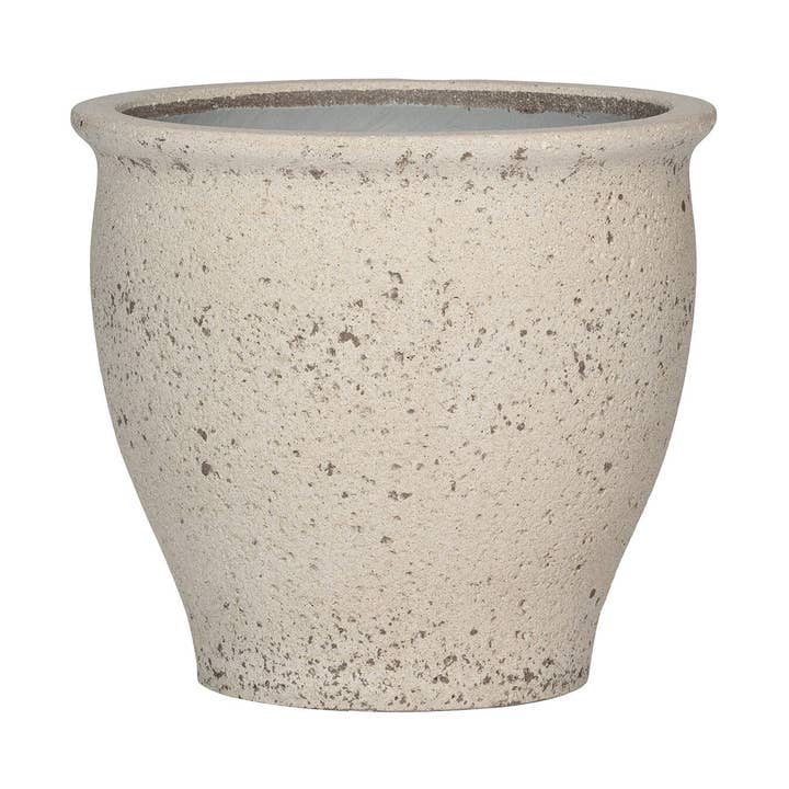 Poseidon S - Chalk White - L16,54in x W16,54in x H14,96in for wholesale by Pottery Pots