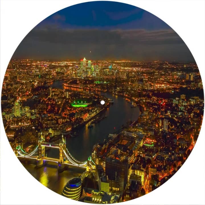 Slipmat 12"/ 7" voor platenspelers - City London 3 voor wholesale door Phatmatz
