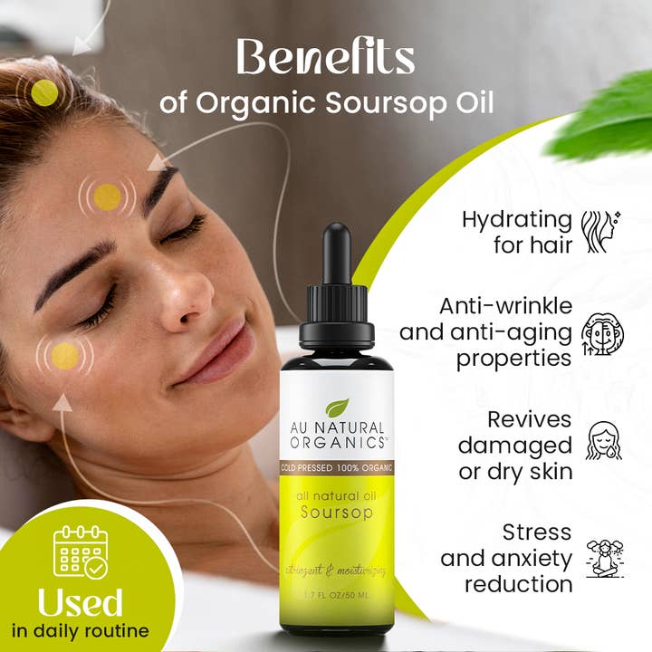 Au Natural Organics - Wholesale Night Cream - Soursop Oil with Graviola Seed for Skin Nourishment4