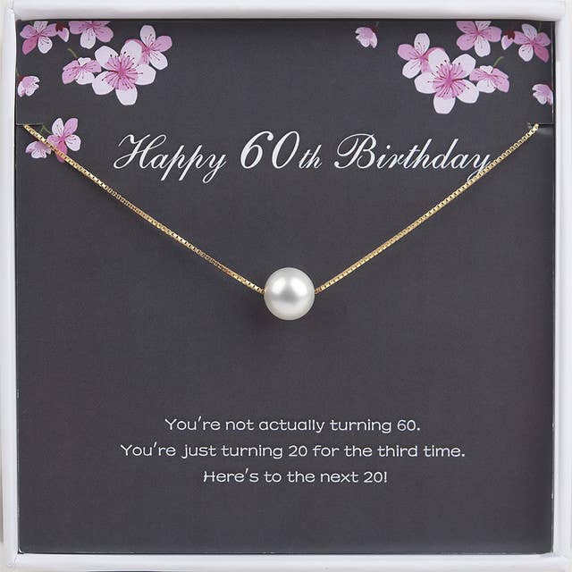 Weiss Happy 60th Birthday Motivational Schmuck Geschenkset für den Großhandel auf Faire