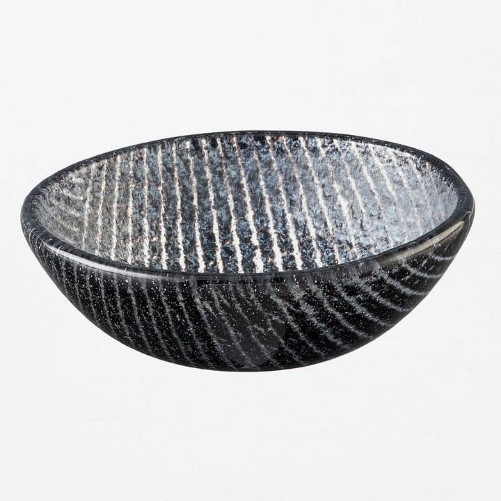 Wellenförmiges Schalen-Tablett 12x5 Schwarz & Weiß Elegant für den Großhandel von Cavari Atelier