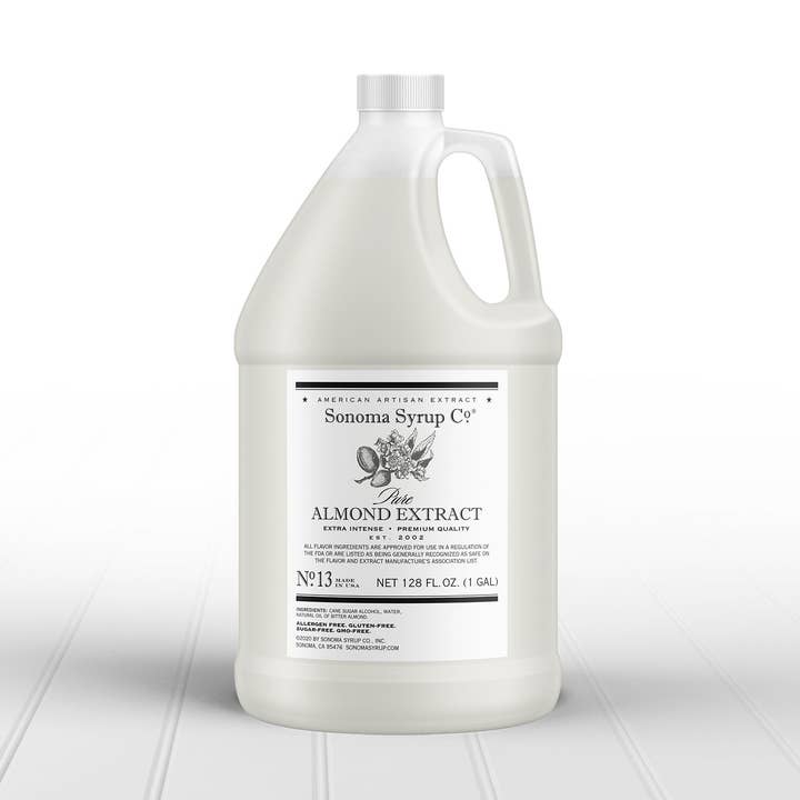 1 gal Pure Almond Extract for wholesale by Sonoma Syrup Co.