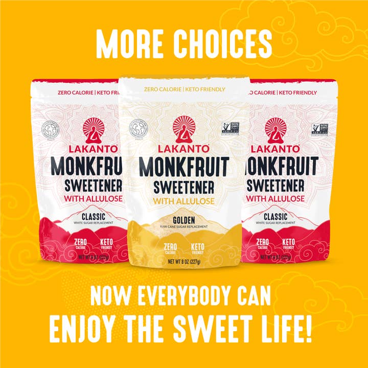 Lakanto - Wholesale Sugar/Sweetener - Lakanto Golden Monkfruit Sweetener with Allulose - 1 lb4
