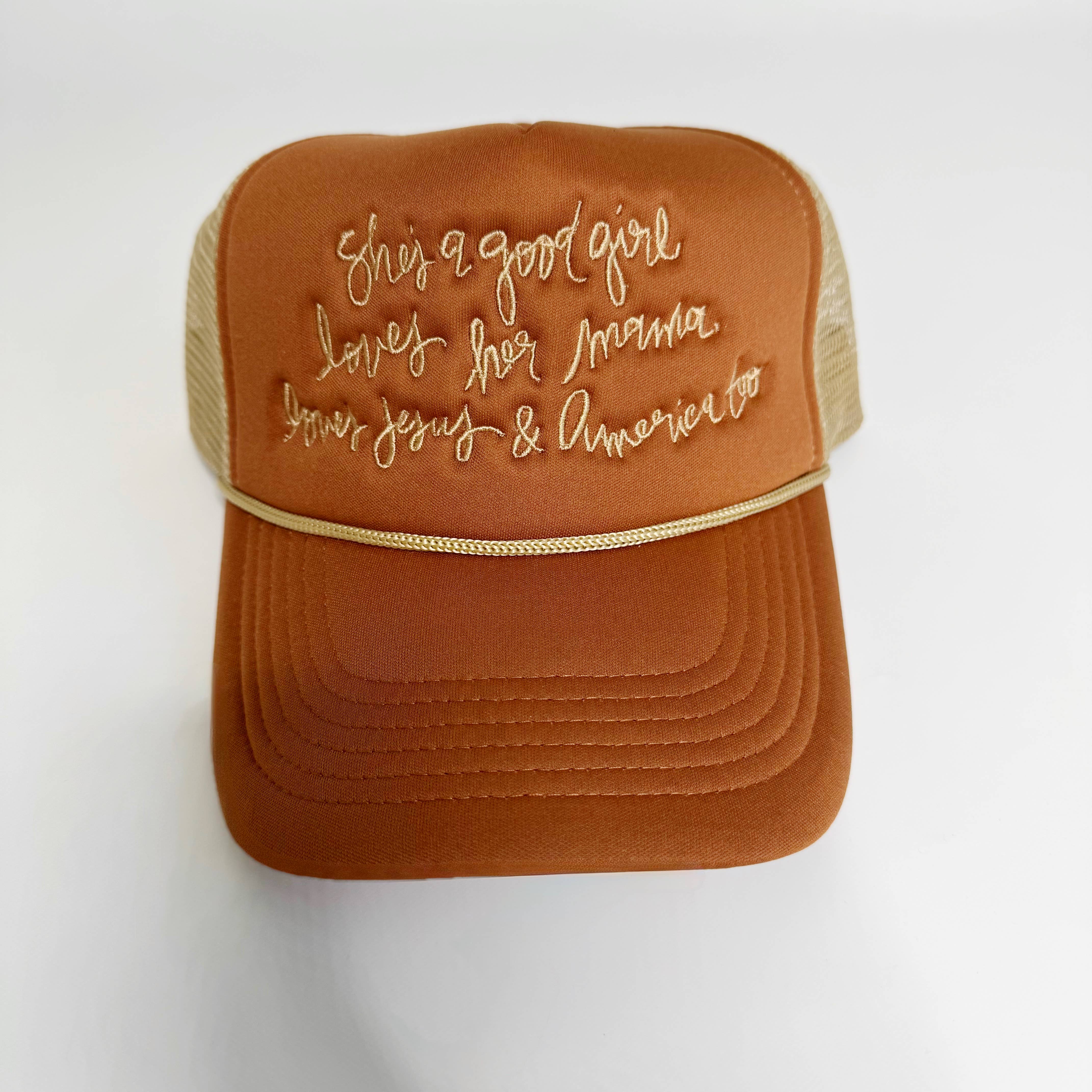 Poppy & Pine – Engroshandel Trucker hat - Dame – Hun er en god pige truckerhat4