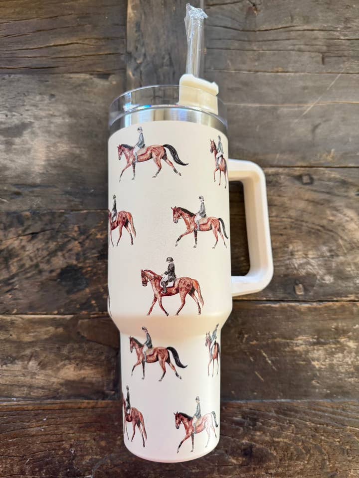 Bicchiere Rider Inglese (40 oz) per la vendita all'ingrosso da parte di Bridle Up Hope Shop