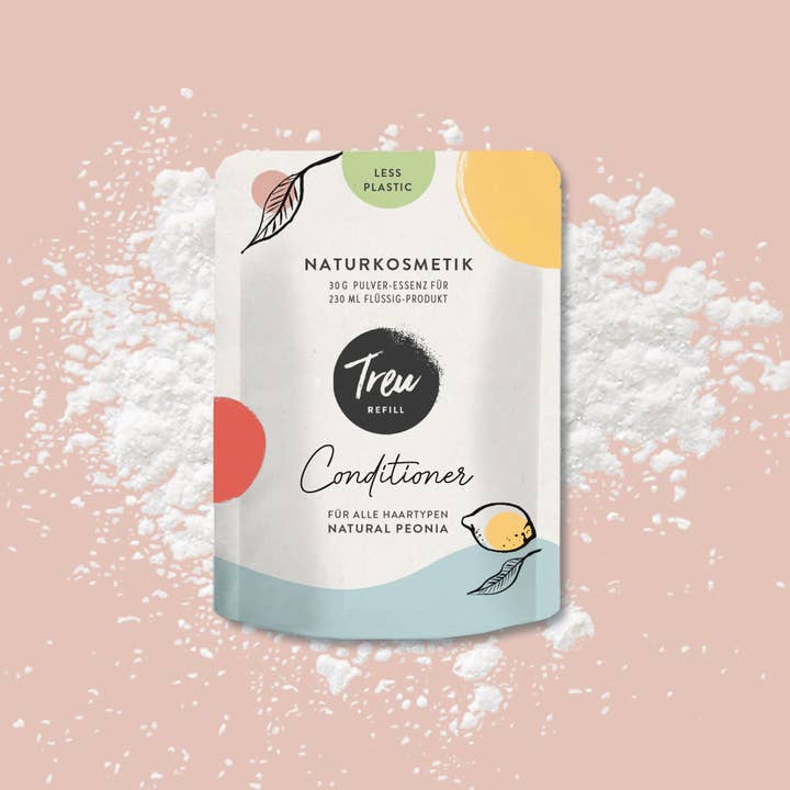 Bio Naturkosmetik Conditioner in Pulverform für den Großhandel von Treu-Refill
