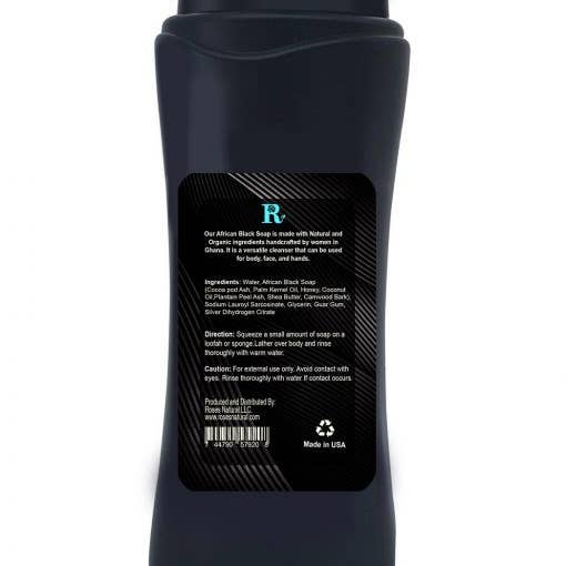 Roses Natural - Wholesale Body Wash/Shower Gel - Liquid African Black Soap1