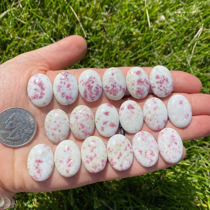 New Moon Beginnings - Wholesale Spiritual Stone/Crystal - Cinnabar Cabochon - Polished Stone Oval4