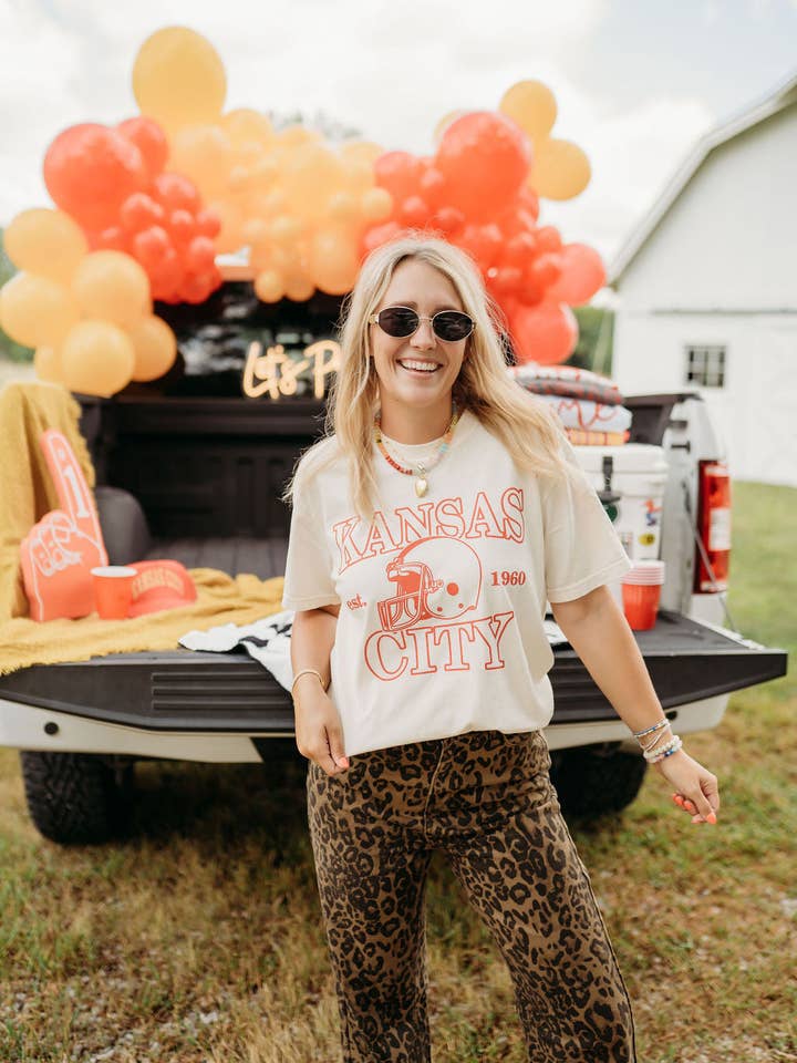 Jules Co – wholesale T-shirts med screentryck – Dam – Kansas City x 1960 Fotbollströja4