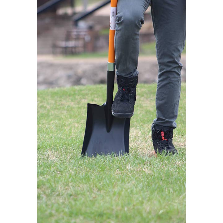 Ashman Online - Wholesale Garden Tool - Ashman Square Shovel (Large) – (6 Pack)– 41 Inches Long D Grip with Durable Handle – Premium Quality Multipurpose Orange Square Shovel with Strong.6