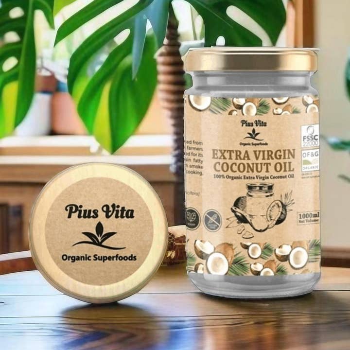 Pius Vita Extra Virgin Organic Coconut Oil – 1L for wholesale by Pius Vita Superfoods