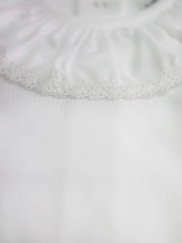 Ruffle krave blonder bodysuit for engroshandel hos Minhon