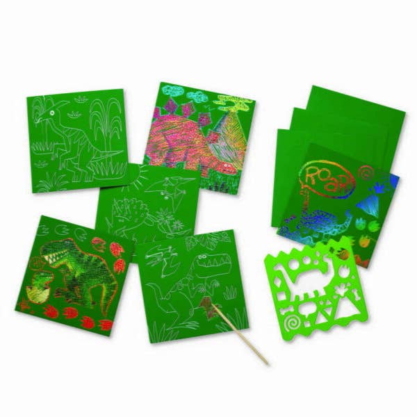 Hippychick - Vendita all'ingrosso Set da disegno - Bambini e neonati - Crocodile Creek Dinosauro Scratch Art Arte e Artigianato per Bambini1
