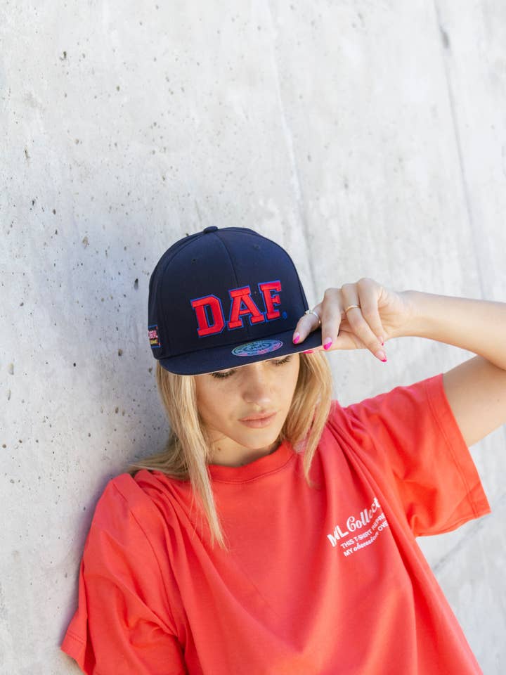 Dark Blue DAF Snapback for wholesale by DoubleAA USA