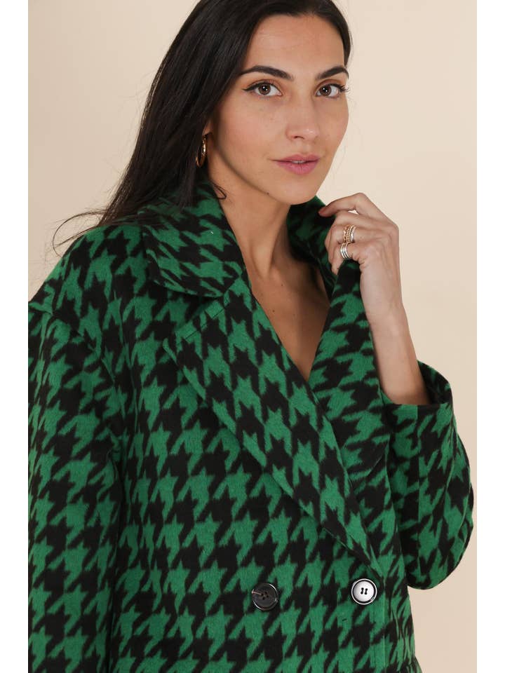 Attentif Paris – wholesale Rock - Dam – Houndstooth-mönstrad kappa13