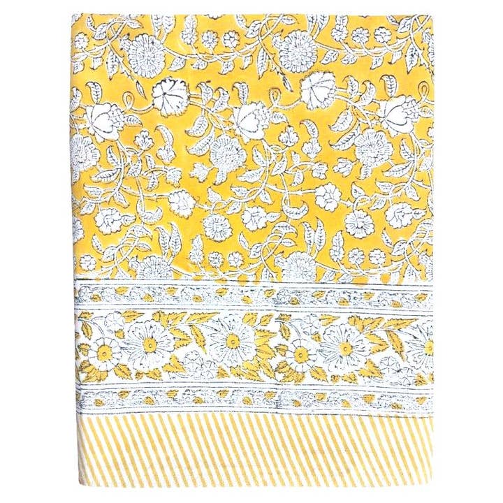 Yellow/White Tablecloth 170x270cm for wholesale by Status Collections
