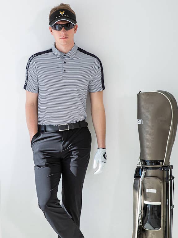 Crease Stripe T/shirts voor wholesale door Nevermindall Golf