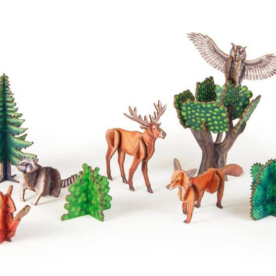 Gespänsterwald - Wholesale DIY Craft Kit - 3D craft kit “forest animals”