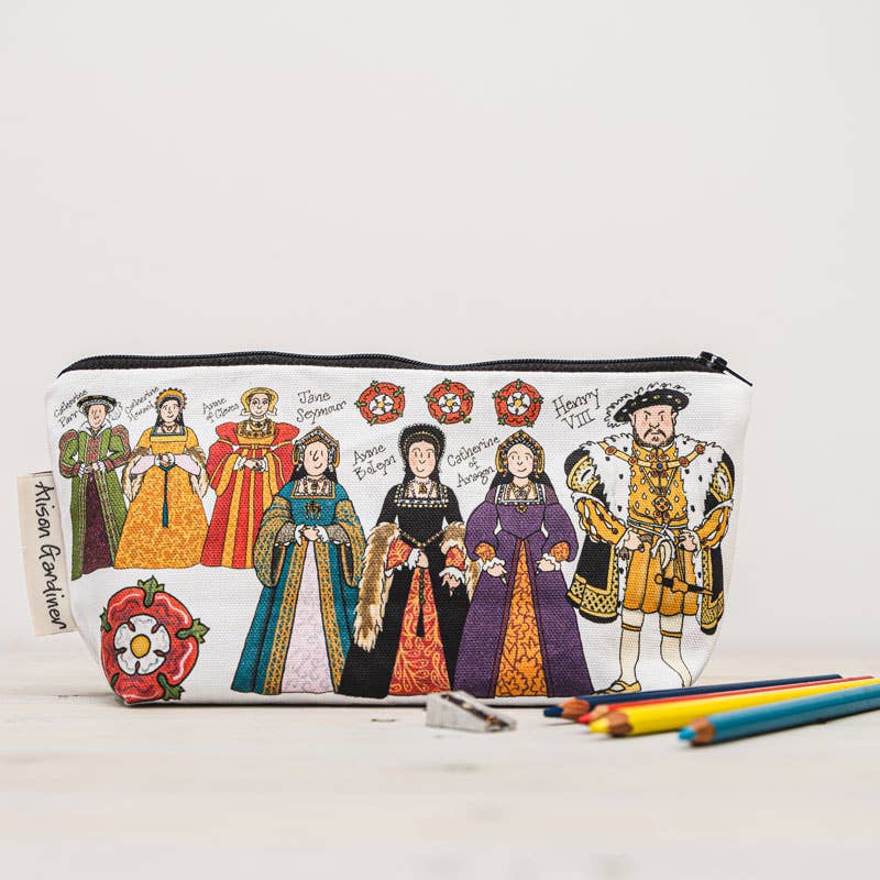 Alison Gardiner Designs – wholesale Make-up/cosmetic bag – Henry VIII Cosmetic Bag / Pencil Case3