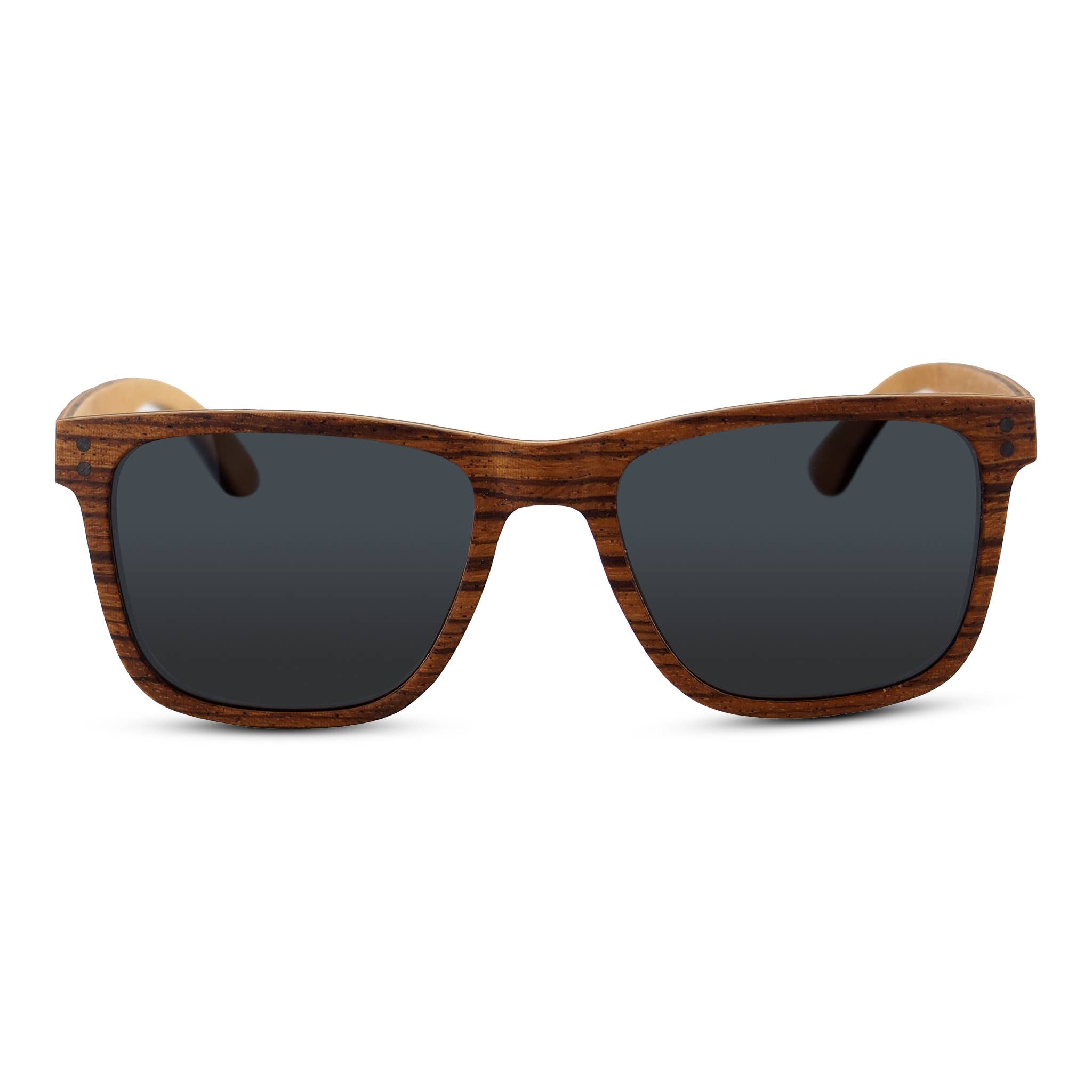 Joycoast Wood - Wholesale Sunglasses - Unisex - Wayfinder Zebra Wood Sunglasses - Grey Lens2