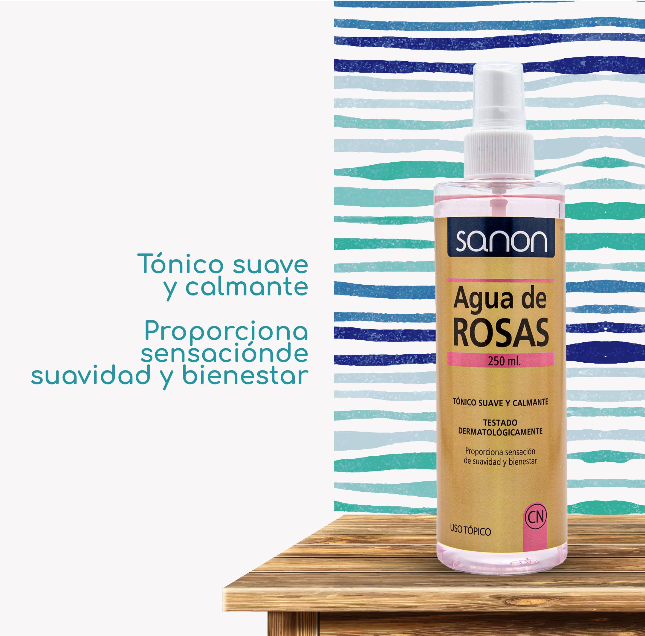 Pridahofarma - Venta al por mayor Agua/bruma facial y corporal - SANON Agua de Rosas 250 ml5