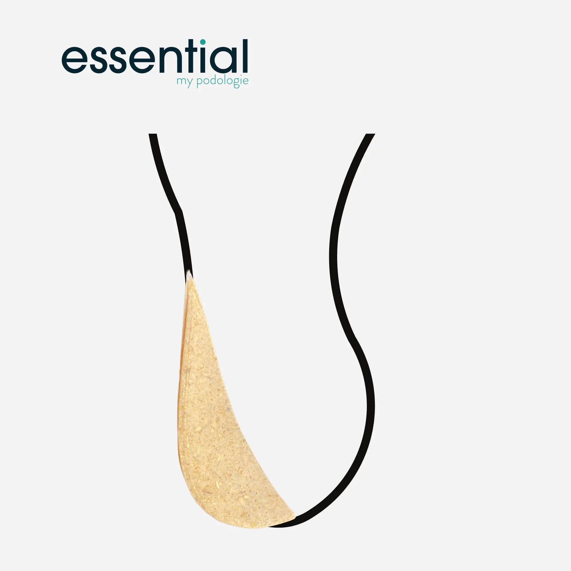 My Podologie – wholesale Inserts/soles – Unisex – Varus-Valgus Wedge bilateral in rubber-sawdust - shore 70-75 - 5 mm - pack of 5 pairs = 10 elements - Beige3