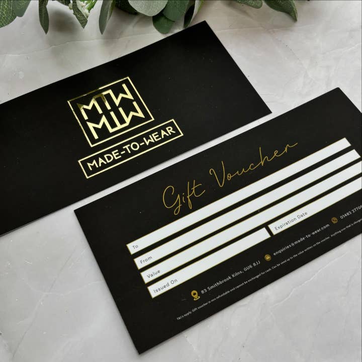 SR Creative Studio – Engroshandel Gaveetiket – Luksus Metalisk Guldfolie Gavekort Udskrivning9