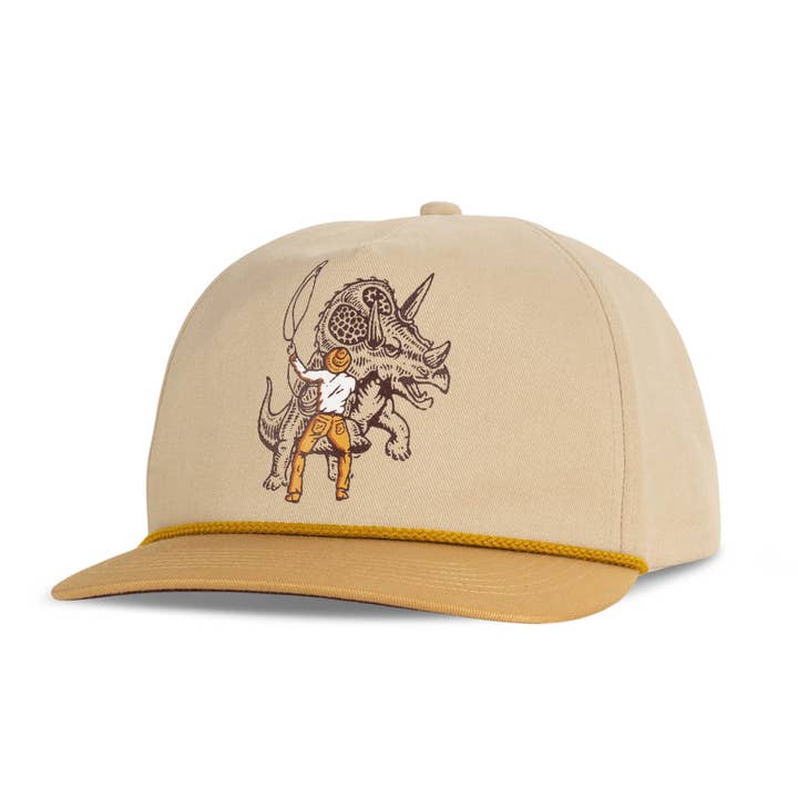 Sendero Provisions Company - Wholesale Flat Brim Cap - Unisex - Triceratops Hat