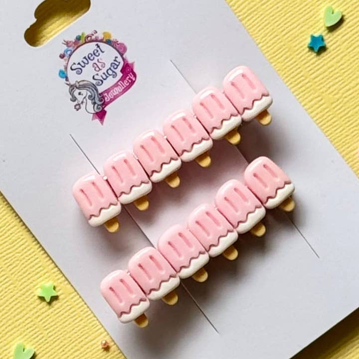 Hair Pin Pink Ice Cream for wholesale by Sweet As Sugar Jewellery