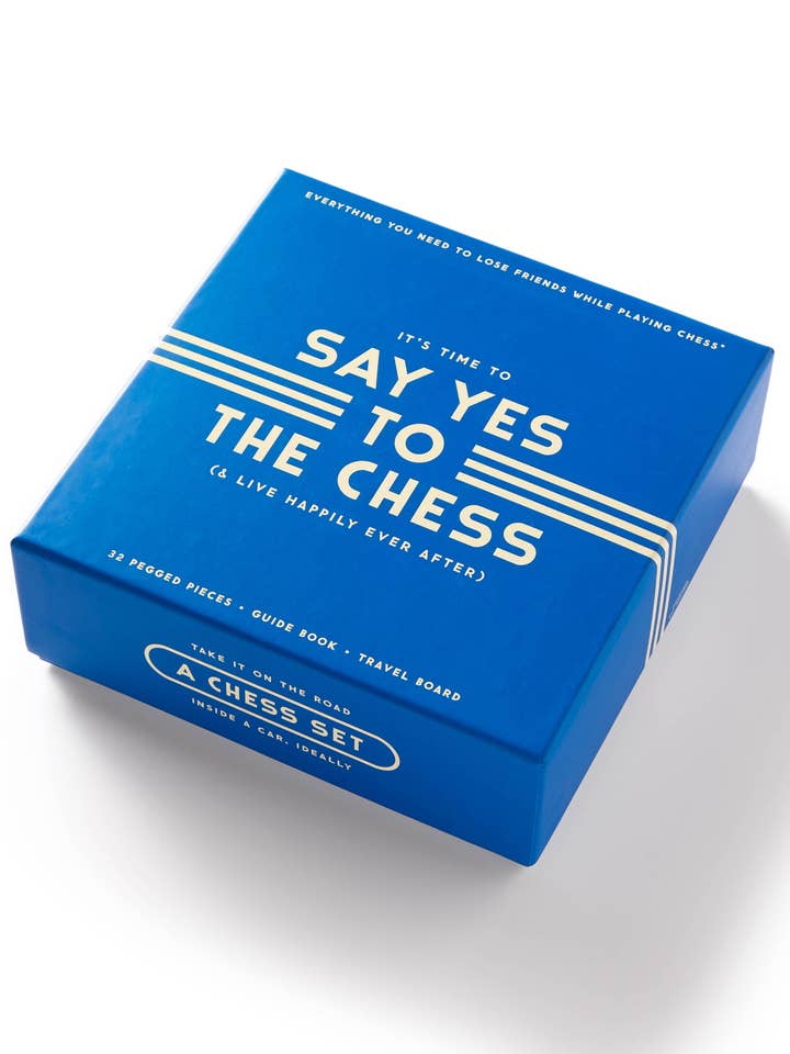 Brass Monkey Say Yes To The Chess Game Set for wholesale by Chronicle Books