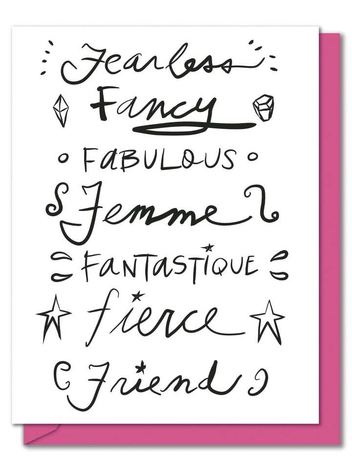 Fierce Friend Freundschaftskarte für Frauen für den Großhandel von Mirthos Paper