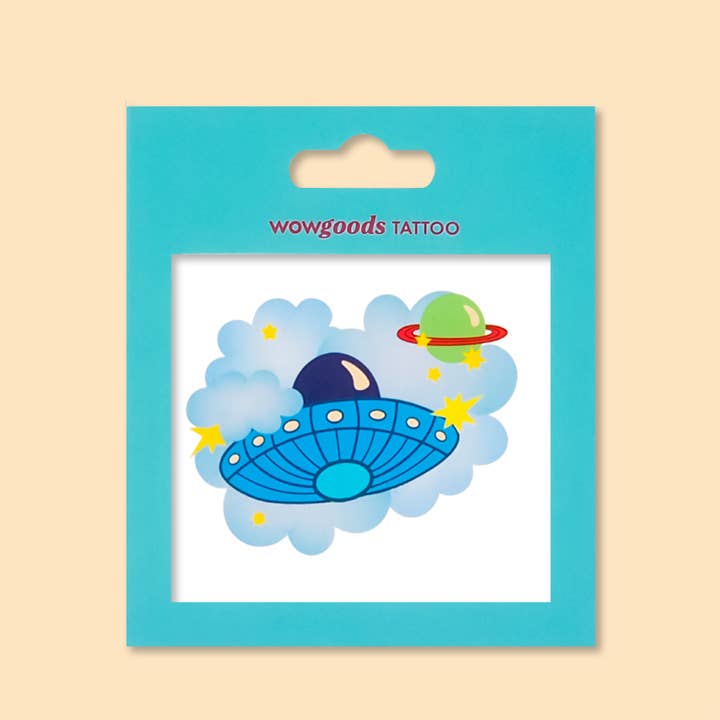 wowgoods – Tatuagem temporária - Crianças por atacado – Tatuagem Temporária Nave Espacial Galáctica1