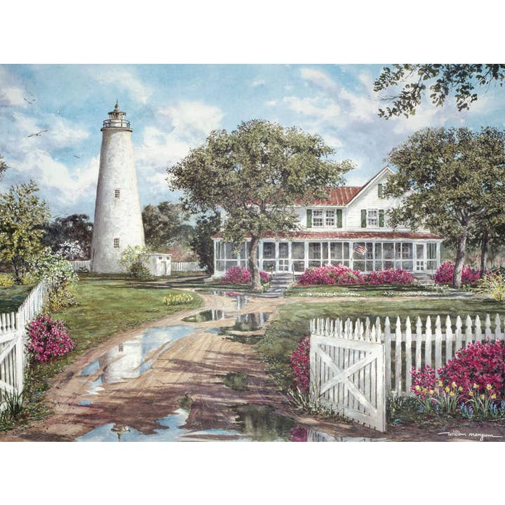 Ocracoke Lighthouse Puzzle for wholesale by Heritage Puzzle