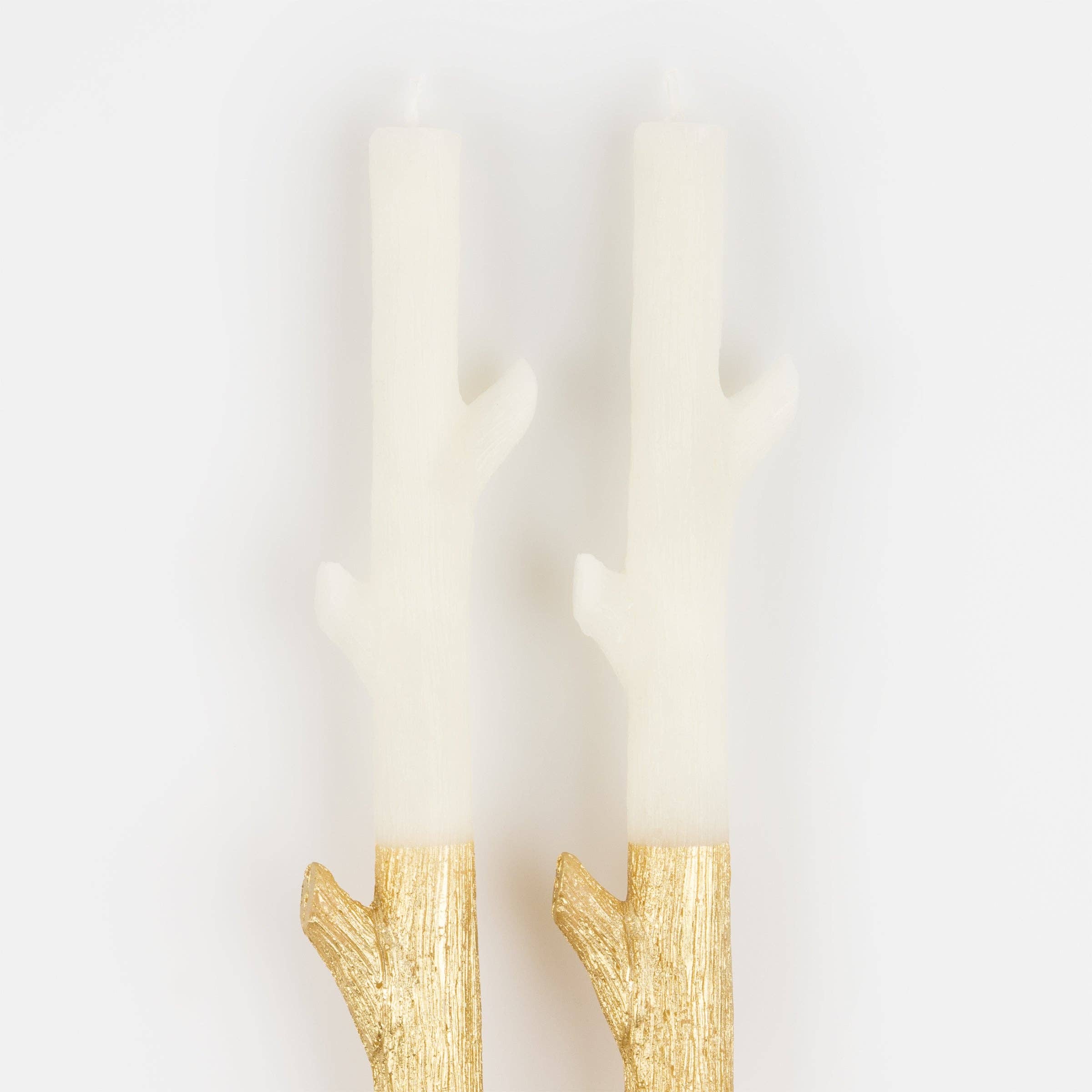 Meri Meri - Wholesale Tapered Candle/Candlestick - Gold Dipped Stick Candles2