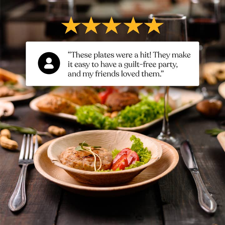 Earthiest – wholesale Disposable plate – Palm Leaf Plates 8 Inch. Square Bamboo Disposable Plates1